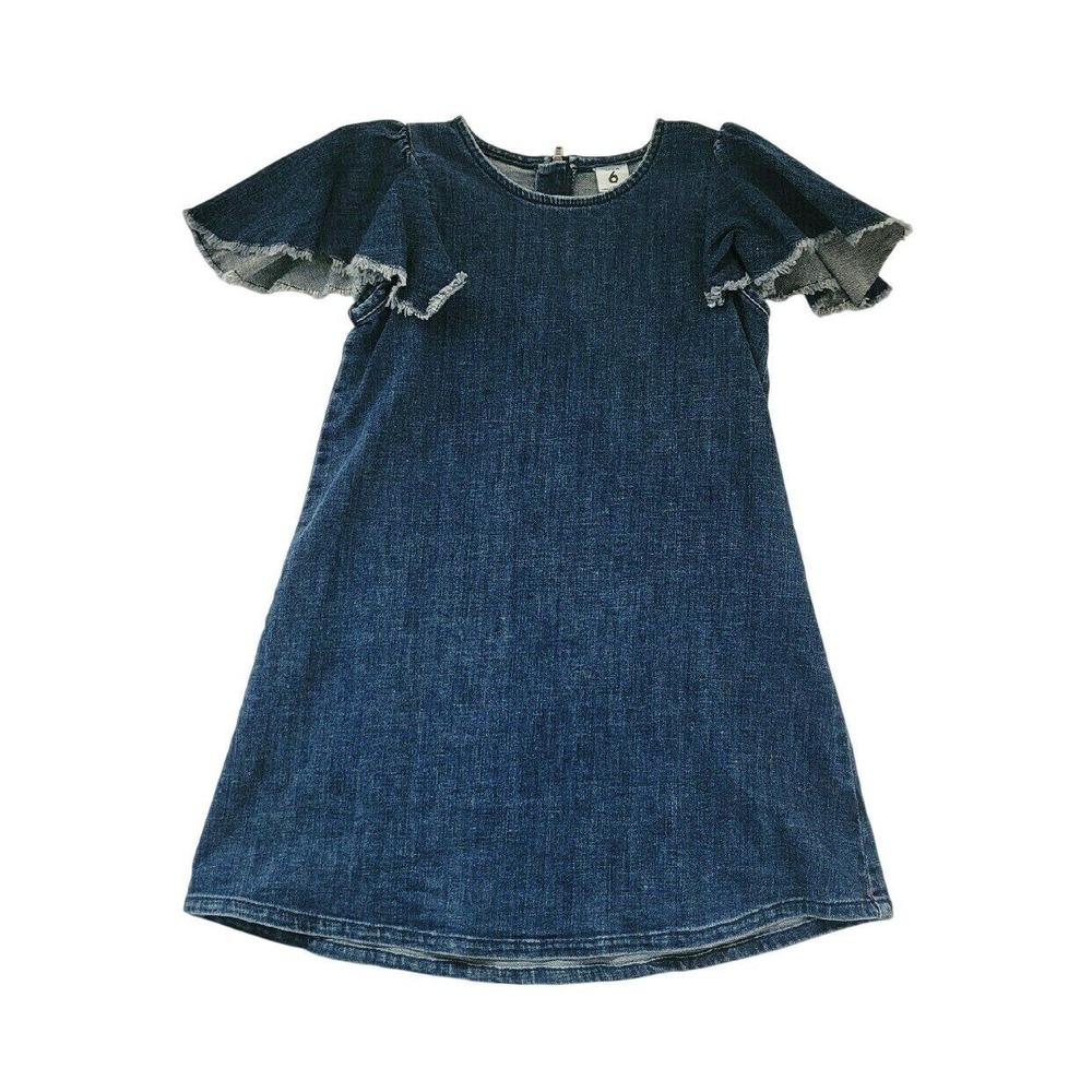 C59 | Stem Dress Flutter Denim | 6 Y